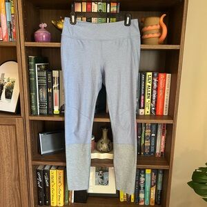 Lavender and Gray Outdoor Voices Two Tone Leggings